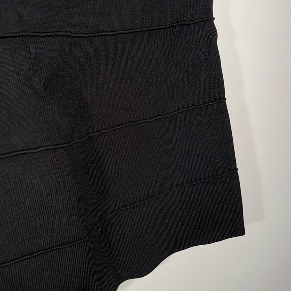 Tristan | BLACK KNIT MINI SKIRT - Picture 2 of 2